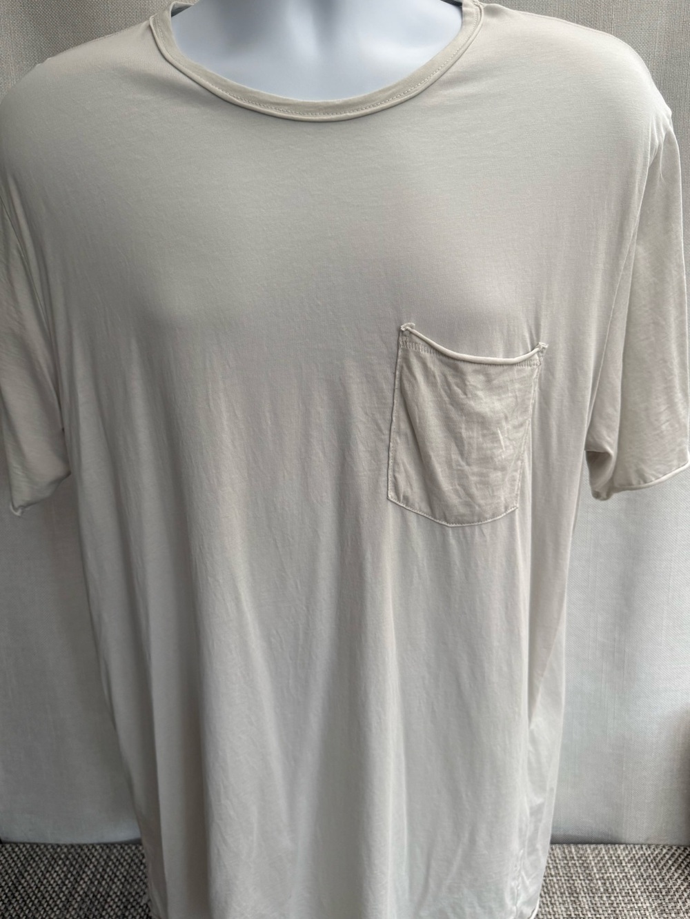 rag & bone Cream Short-Sleeve Pocket Tee